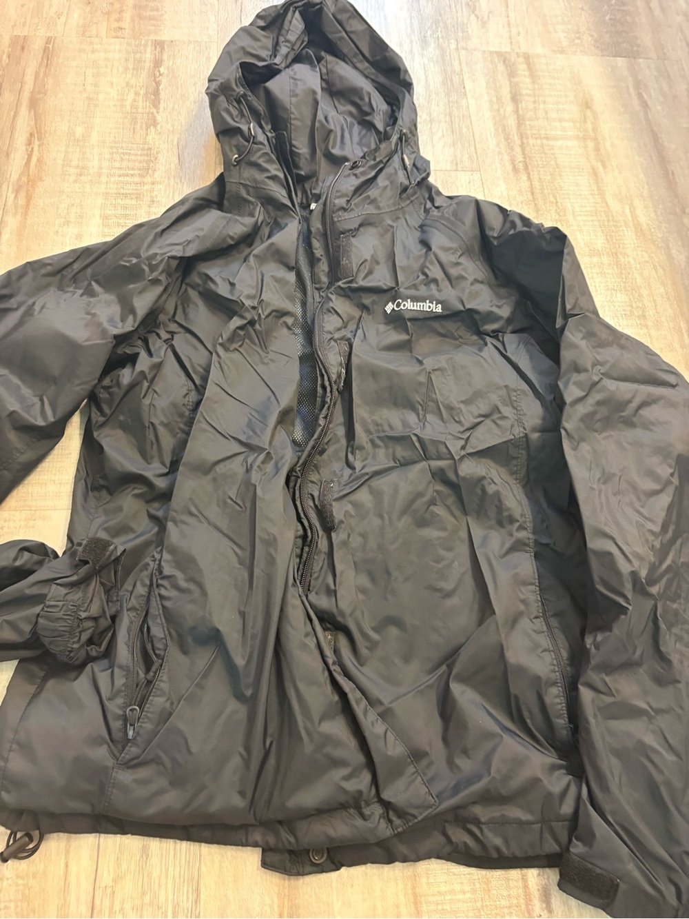 Columbia Black Rain Jacket XL
